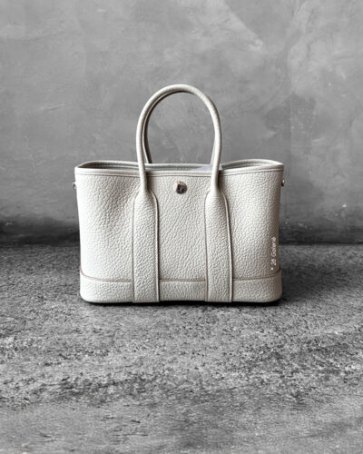 Hermes Garden Party Beton Negonda leather and Palladium Hardware
