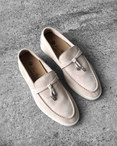 Loro Piana Pink Sand Summer Charms Walk Loafer