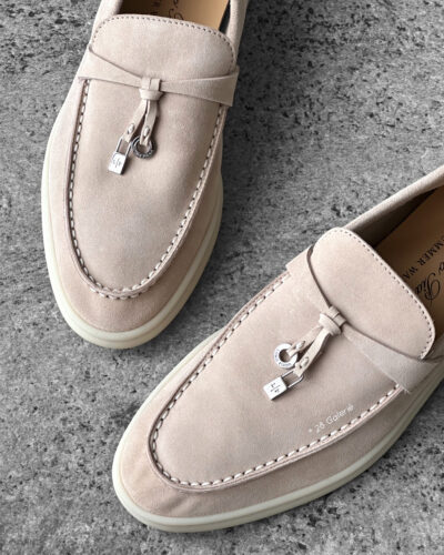 Loro Piana Pink Sand Summer Charms Walk Loafer