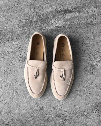 Loro Piana Pink Sand Summer Charms Walk Loafer