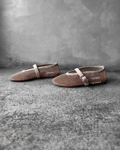 Alaïa Nude Suede Ballet Flats, size 37. Elegant and timeless design crafted in soft suede for versatile everyday wear.