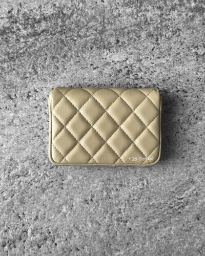 Chanel Light Green Enamel Coco Hearts Clutch with Chain Lambskin Leather and Gold Hardware