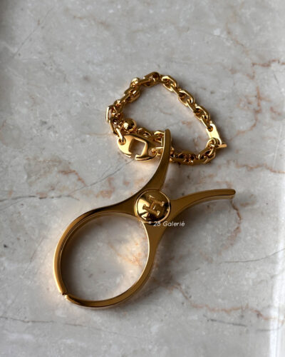 Hermes Dore Filou Glove Clip Gold Metal