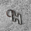 Hermes H Too Speed Key Ring Silver Metal