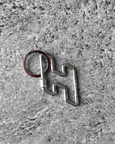 Hermes H Too Speed Key Ring Silver Metal