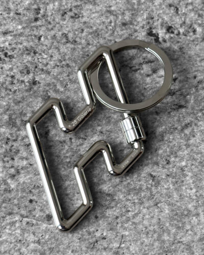 Hermes H Too Speed Key Ring Silver Metal
