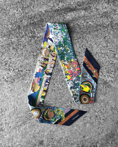 Hermes Pony Pit Stop Twilly - BleuVertRose