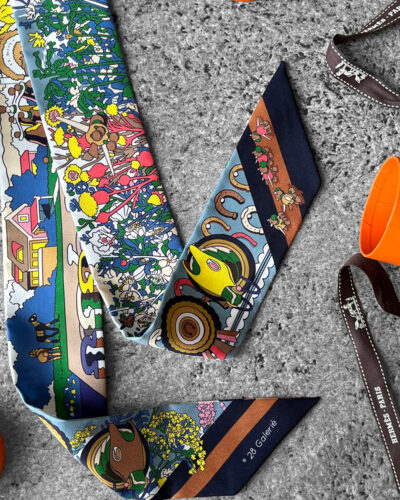 Hermes Pony Pit Stop Twilly - BleuVertRose