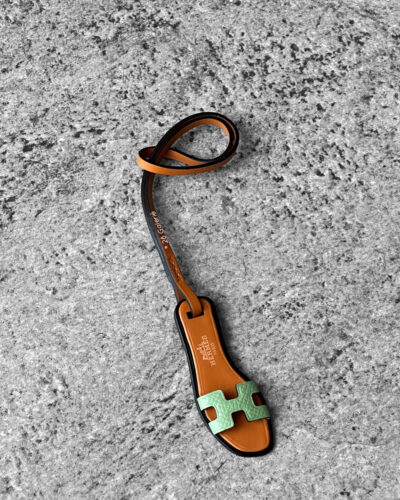 Hermes Vert Criquet Oran Nano Bag Charm