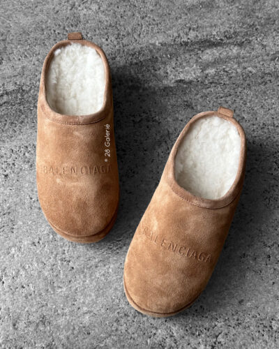Balenciaga Beige Alaska Slippers