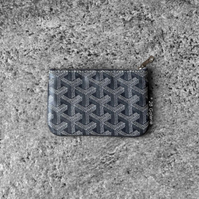 Goyard Grey Senat Nano Key Pouch with Ring