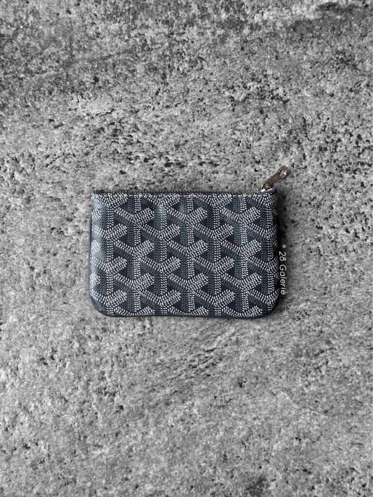 Goyard Grey Senat Nano Key Pouch with Ring