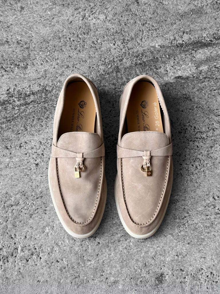 Loro Piana 36EU Suede Sandstone Summer Charm Walk Loafer